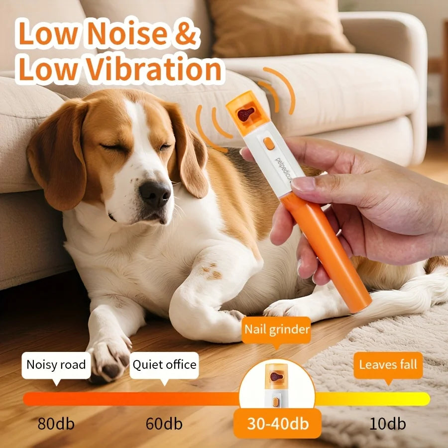 Electric Pet Nail Grinder Cat Claw Scissors Dog Nail Clippers Nail Trimmer Dog Suppli lifestyle view