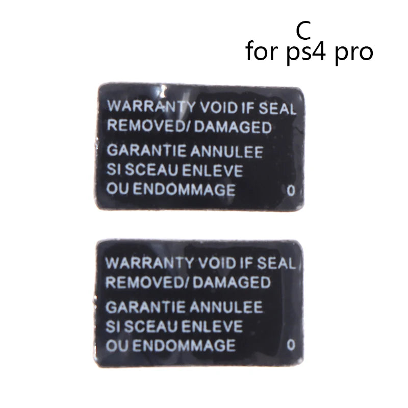 100% Brand New 2pcs Host Seal Sticker Label for PS4 1000/1100 1200 for slim 2000 for ps4 pro