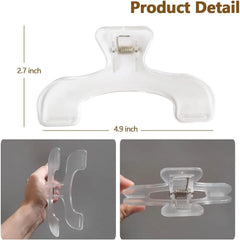 2pcs Transparent Book Page Holder for Reading, Book Opener Holder Convenient for Readi close-up view