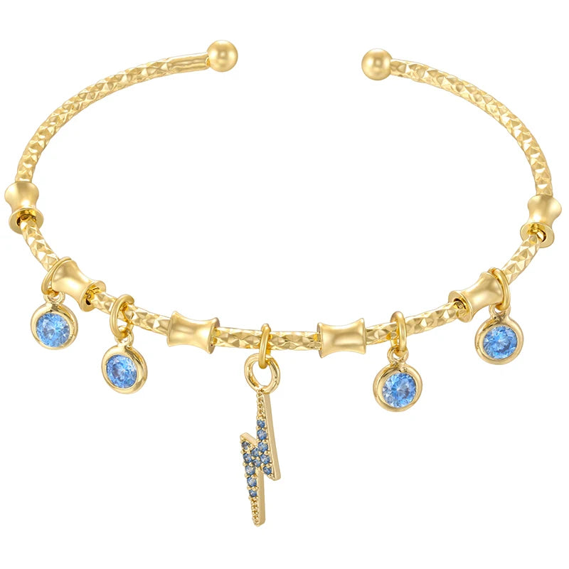 Candy Bracelet Ladies Golden Color Romantic Round Charm Bracelet Ladies Birthday Gi additional angle