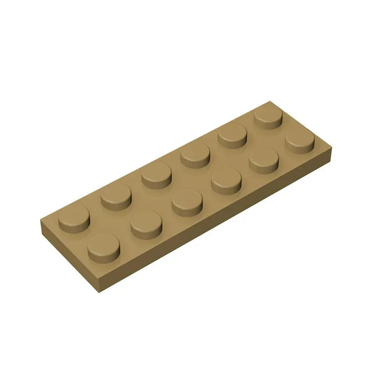Plate 2 x 6 Building Block | Compatible Building Brick for DIY Creations detail view