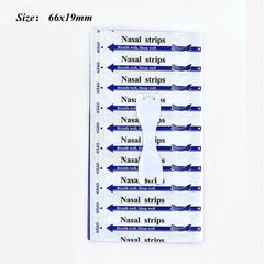 Transparent Nasal Strips 50 Pack | Anti-Snoring Nose Strips for Better Breathing close-up view