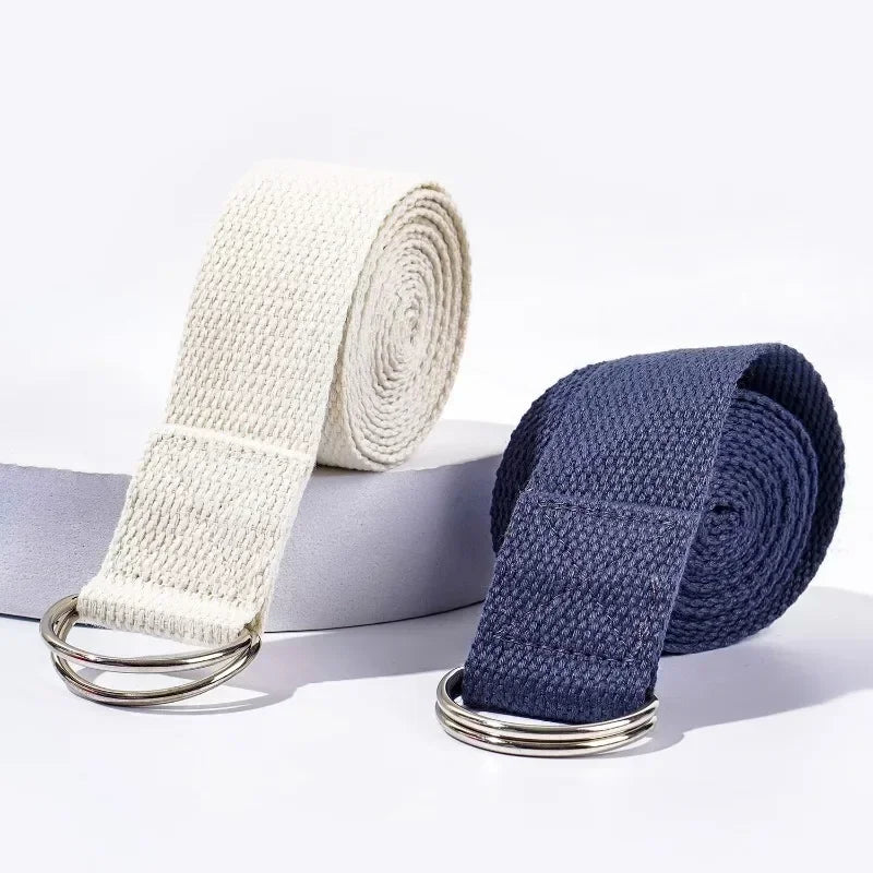 1.8m Cotton Yoga Strap with D-Ring Buckle | Adjustable Stretching Aid for Flexibility alternate view