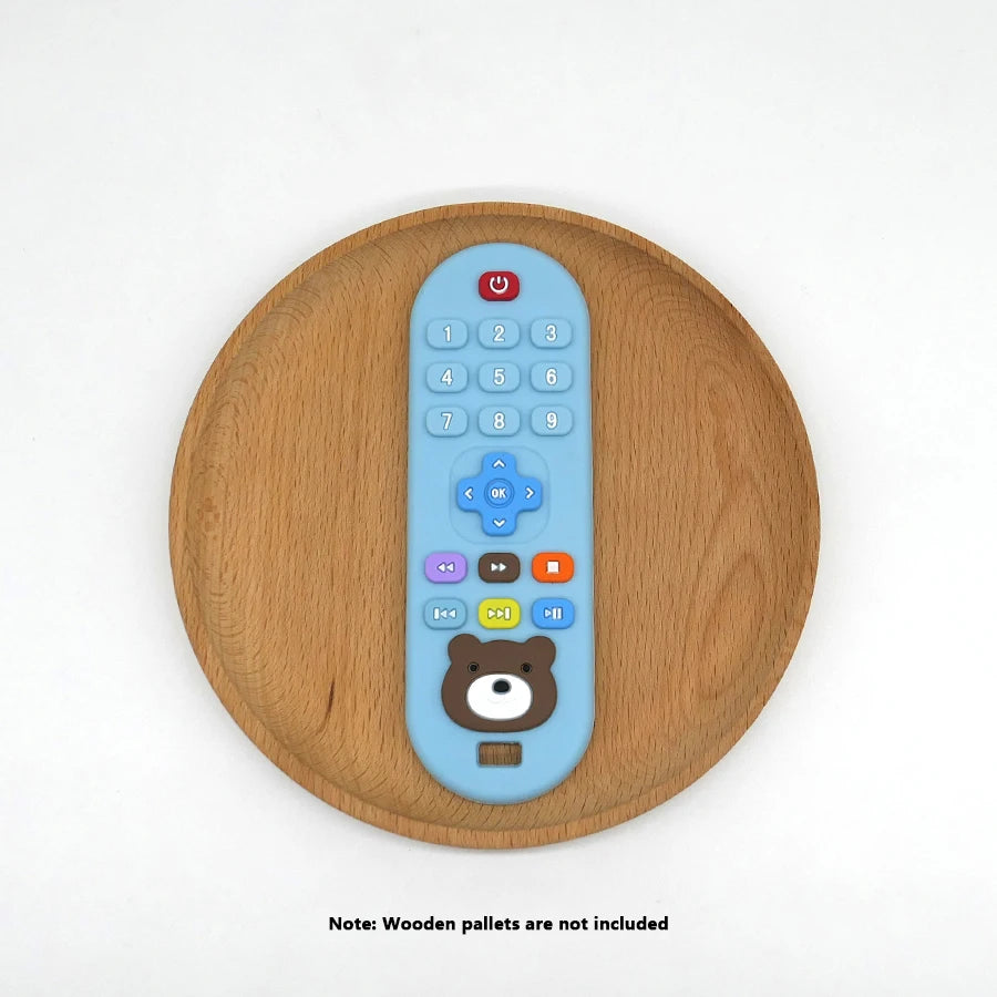 1/4pcs Children's teething remote control silicone material baby teething toys simulatio detail view