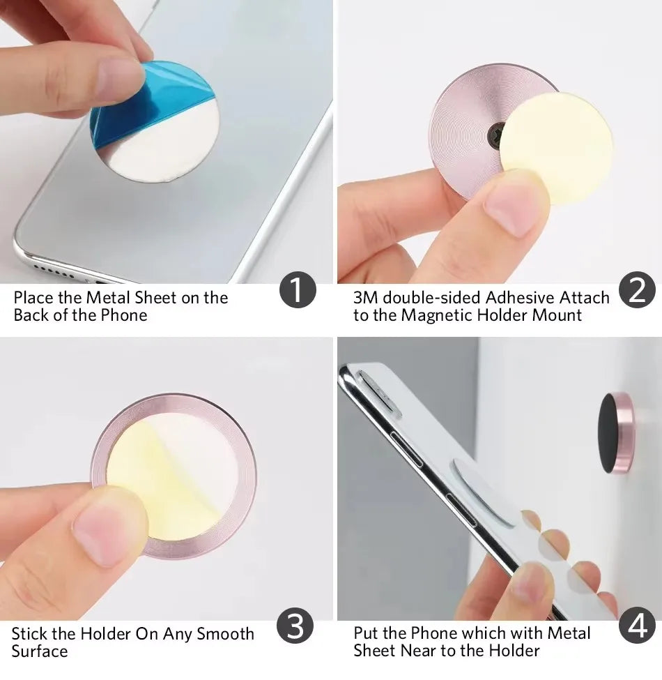Wall Magnetic Phone Holder Stand Mini Magnetic Ring Pad for Magsafe additional angle