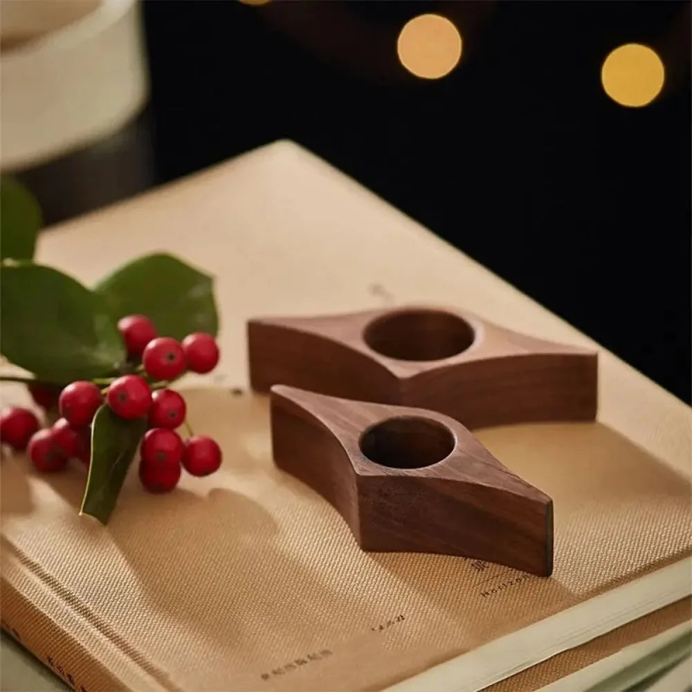 Solid Wood Thumb Book Support Book Page Holder Reading Finger Ring Page Clamp Convenie close-up view