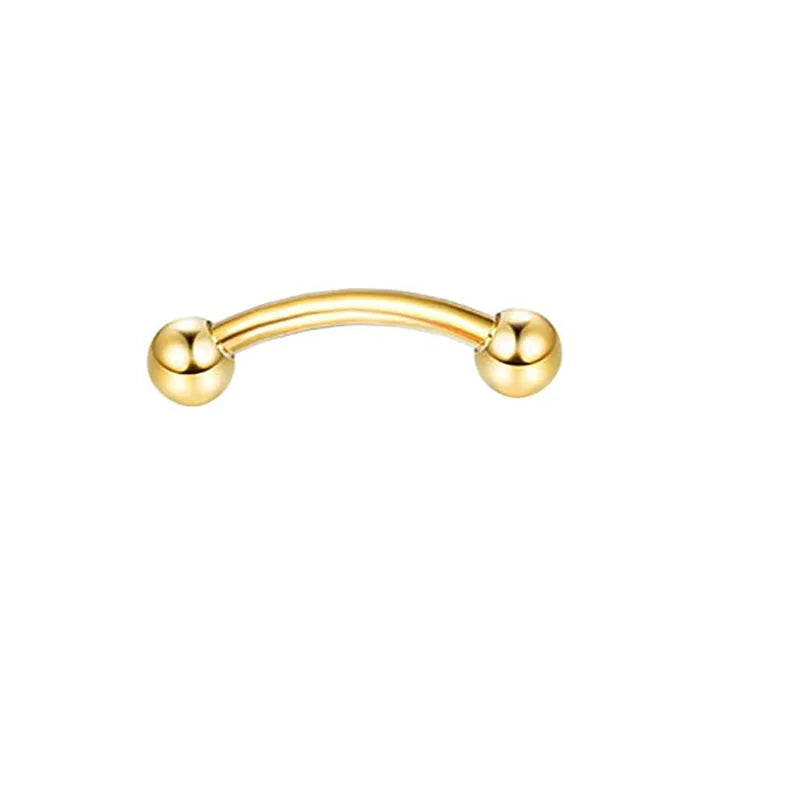 1/11Pcs 16G Eyebrow Rings for Women, Curved Barbell Belly Lip Rings Cartilage Daith additional angle