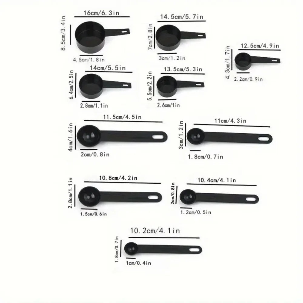 PP Measuring Spoon Set | Lightweight Plastic Kitchen Scoops lifestyle view
