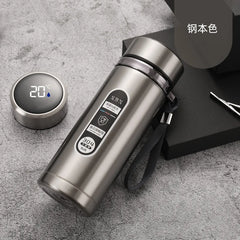 Steel Vacuum Insulated Water Tumbler 800/1000ml Double Wall Leak-proof Travel Mug Wate close-up view