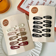 10pcs/bag Girls Mini Hair Clips Hair Pins BB Hairpins Colorful Metal Barrettes for Baby Children Women Girls Styling Accessories