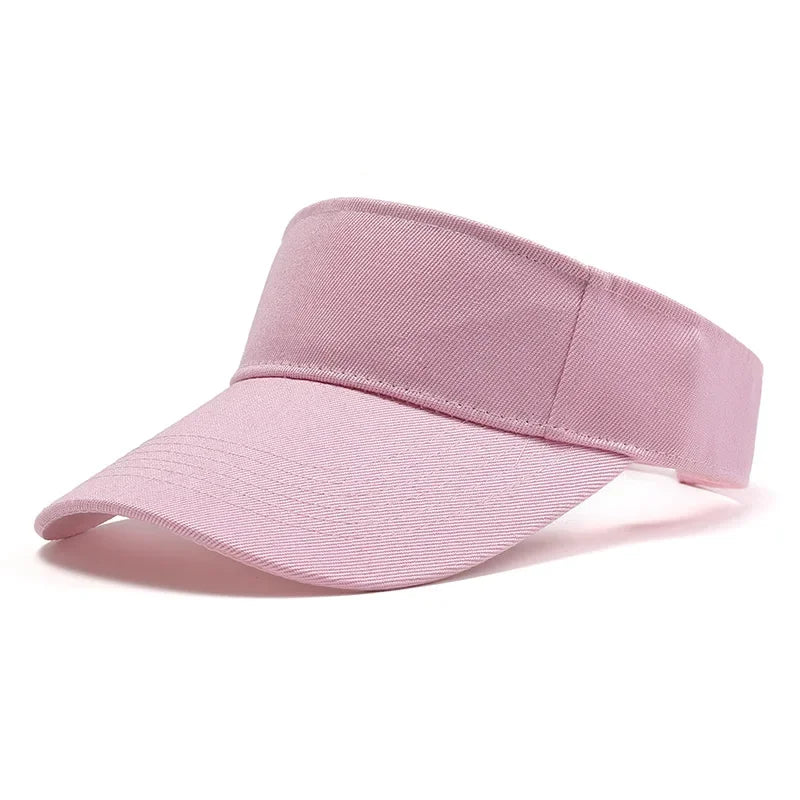 Unisex Outdoor Sports Hat | UV Protection Adjustable Visor Cap for Tennis Golf Running close-up view