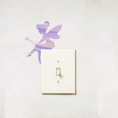 Mini Fairy Vinyl Decal | Fairy Bell Silhouette Wall Sticker for Kids Room Decor detail view