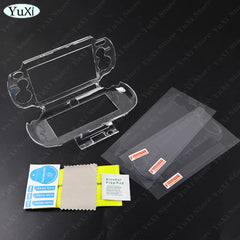 1set Clear Crystal Protective Case For PS Vita 1000 Top Bottom PET Protection Films Tr close-up view