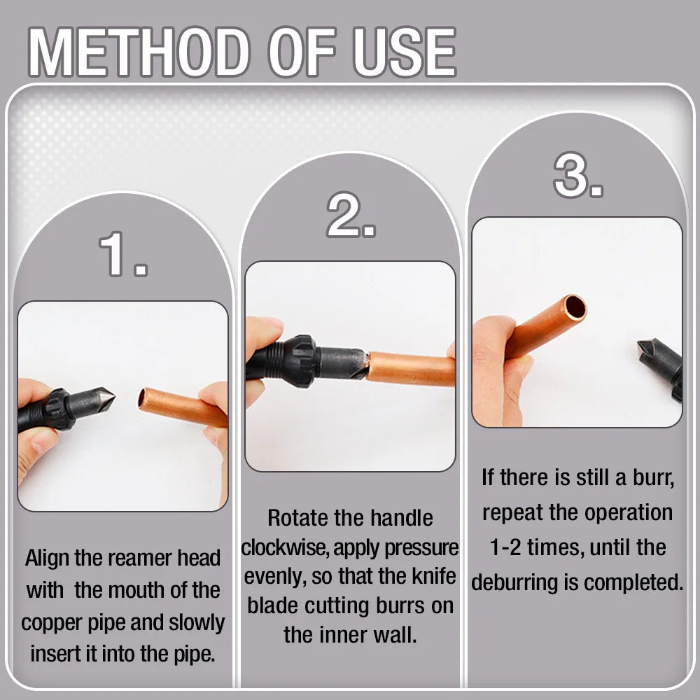 Short Length Hand Reamer and Countersink Set | Deburring and Trimming Tool for Carpen lifestyle view