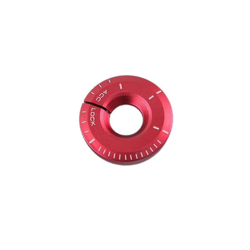 VW Engine Start Ignition Sticker Ring | Custom Car Keyhole Decal close-up view