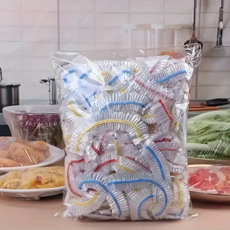 Cover Elastic Plastic Shower Cap Food Grade Storage Bag Kitchen Organizer Cling Film alternate view