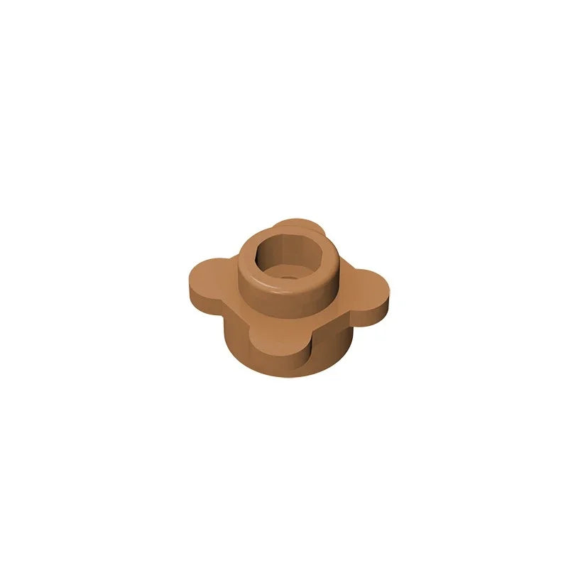 Gobricks GDS-839 Plate Round 1x1 with Flower Edge | Compatible with Lego 33291 28573 detail view