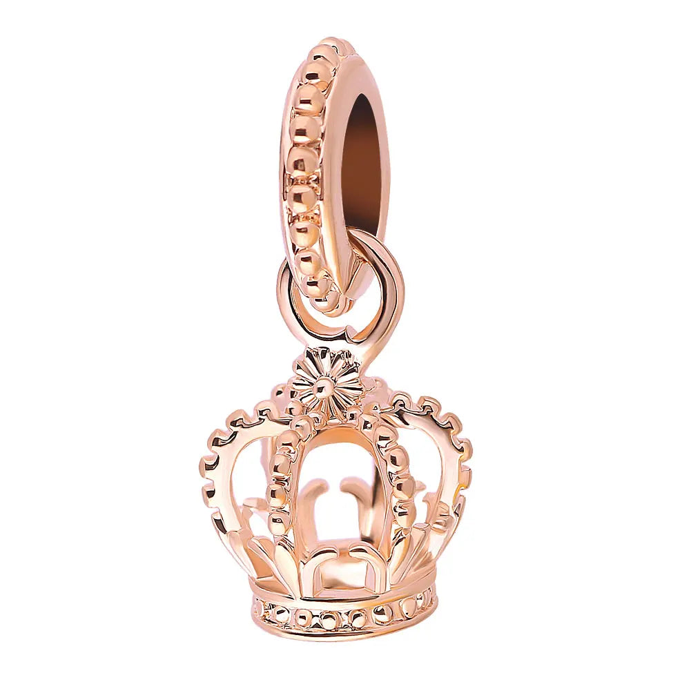 925 Sterling Silver Trinkets Rose Gold Locks And Keys Charm Of 925 Chain Bead Fit Origin detail view