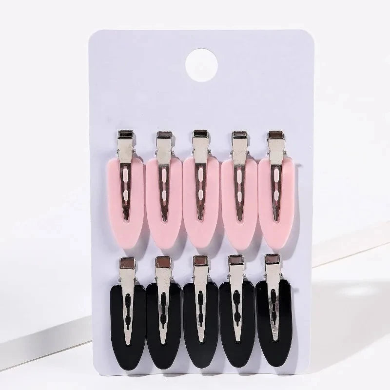 10pcs/set Women Hair Clips Side Bangs Fix FringeBarrette Makeup Tools Female Ladies Girls HeadwearHa