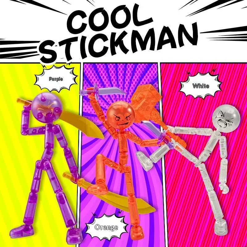 Multi-jointed Stickman Action Figure | 3D Printing Mannequin Toy additional angle
