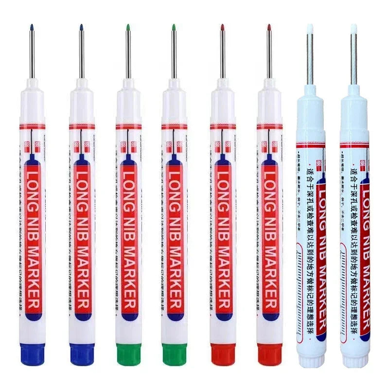 20mm Deep Hole Long Nib Markers Set | Multi-Purpose Perforating Pen for Metal, Wood, lifestyle view