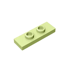 Gobricks GDS-1504 Plate, Modified 1 x 3 with 2 Studs (Double Jumper) | Compatible B additional angle