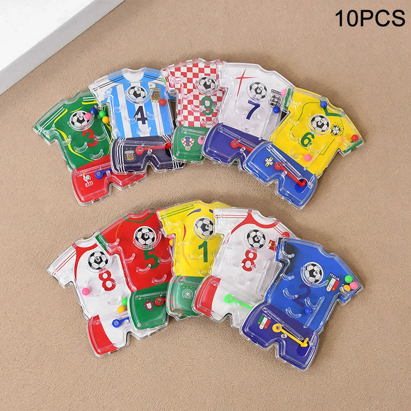 Soccer Party Bracelets Keychain Pin Ball Maze Game Toys Football Theme Kids Birthday lifestyle view
