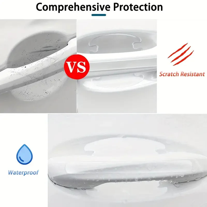 8PCS Door Bowl Protective Sticker, Scratch-Proof Car Door Film alternate view