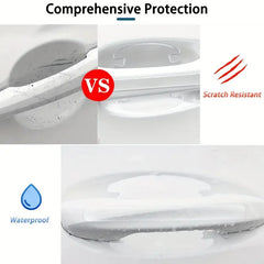 8PCS Door Bowl Protective Sticker, Scratch-Proof Car Door Film alternate view