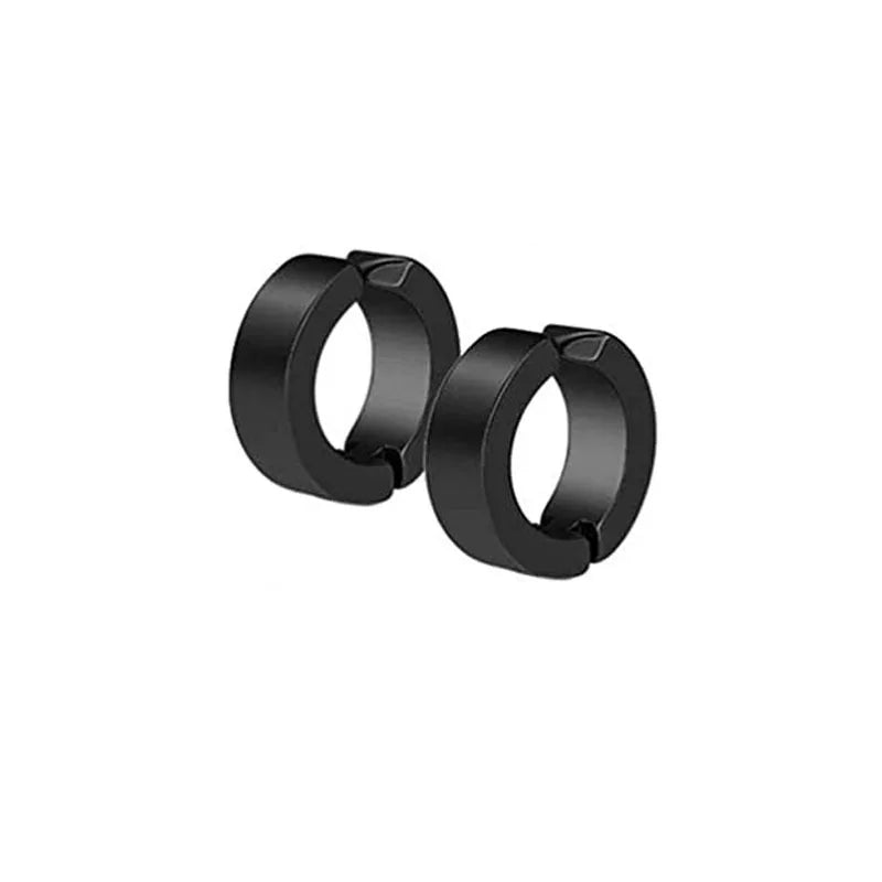 2Pcs Crystal Strong Magnetic Ear Stud Clip Earrings for Men and Women, Punk Round Zirc close-up view