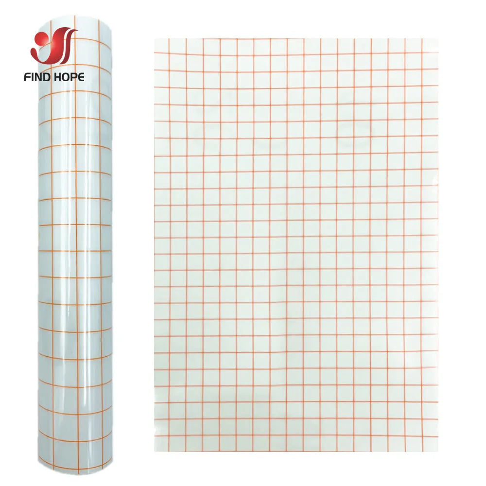 Clear Vinyl Transfer Paper Tape with Alignment Grid | Application Tape for Vinyl Deca alternate view