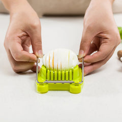 Egg Slicer Chopper | Stainless Steel Manual Food Processor for Eggs and Vegetables detail view