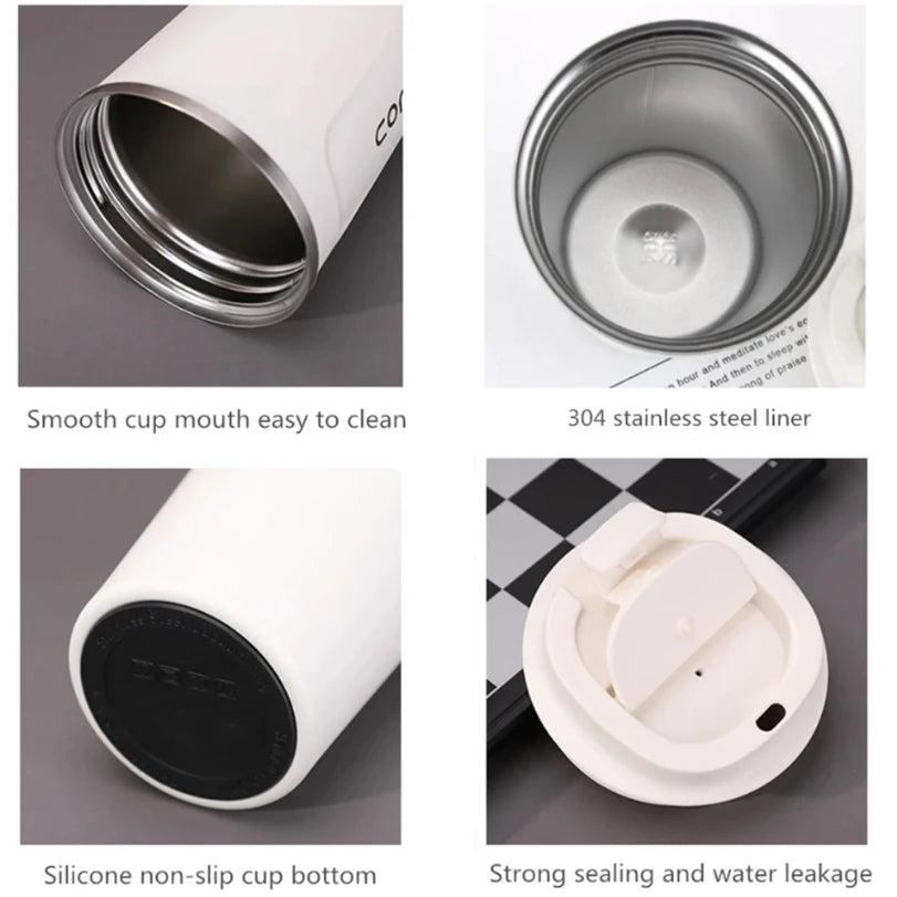Thermo Cafe Double Stainless Steel Coffee Mug for Tea Water Coffee 380/510ML Leak_Pro lifestyle view