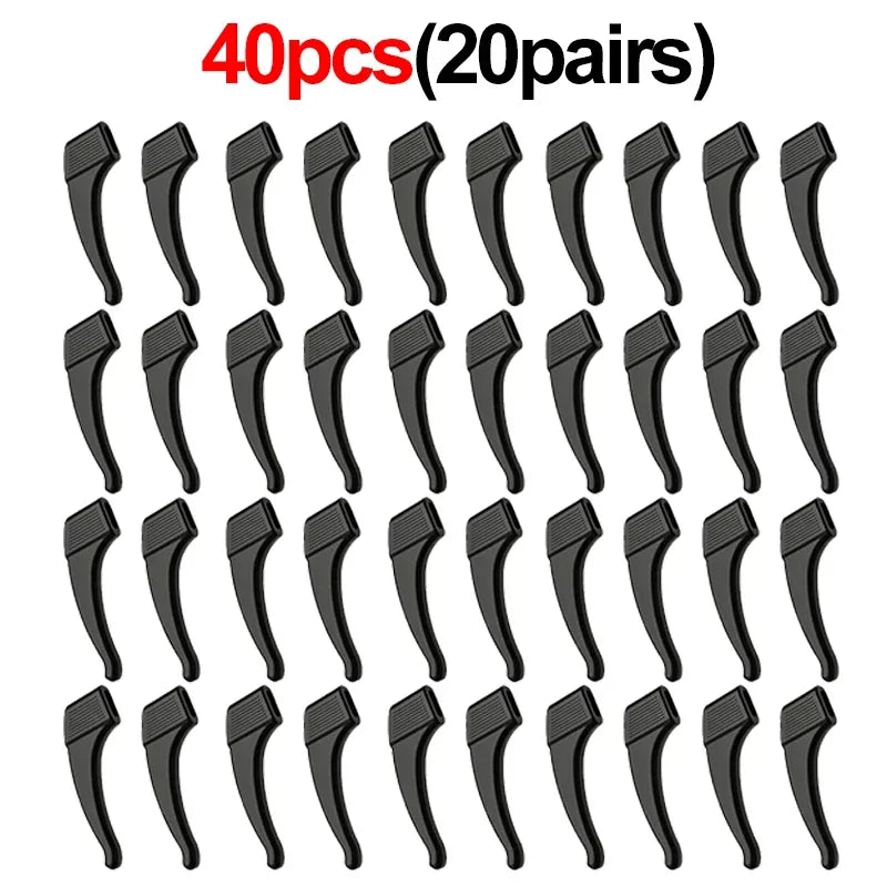 2/40pcs Silicone Ear Hook Anti-slip Glasses Leg Ear Sleeve Bracket Fastener Sunglasse lifestyle view