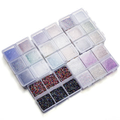 30g/Box Crushed Glass Stones Resin Filling Irregular Broken Stone for DIY Epoxy Resin close-up view