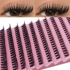 Individual Lashes 8-16mm 200pcs Cluster Lashes Natural Look Mixed Tray DIY Eyelash Extension Volume