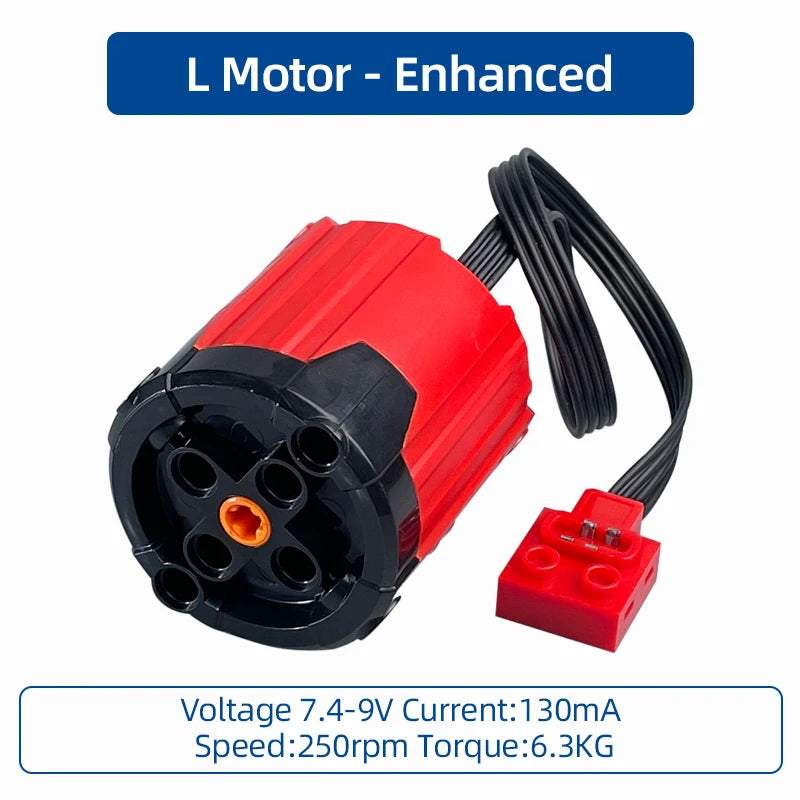 MOC Power Functions Enhanced Version M L XL Servo Red Motor Technical Part Building additional angle