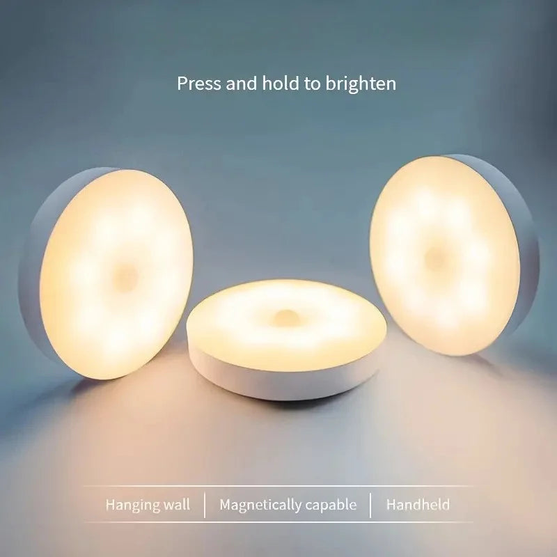 LED Smart Human Body Sensor Night Light | USB Rechargeable Emergency Lamp with Magnet lifestyle view