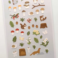 Korean Import Brand Suatelier Little Forest Animals Paper Sticker Scrapbooking Diy Jo alternate view