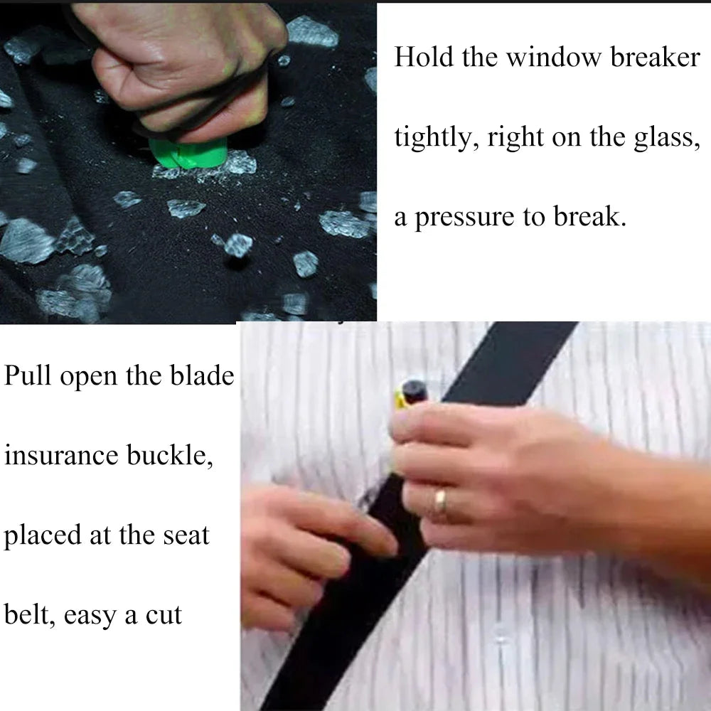 Car Safety Hammer Mini Car with a Multi-functional Escape Hammer to Break the Glass R alternate view