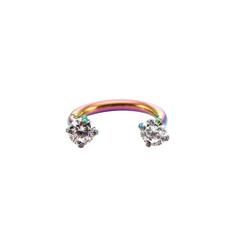 1PC Stainless Steel Crystal Hoop Ring Piercing Nose Ear belly Rings Women Men Cartila lifestyle view