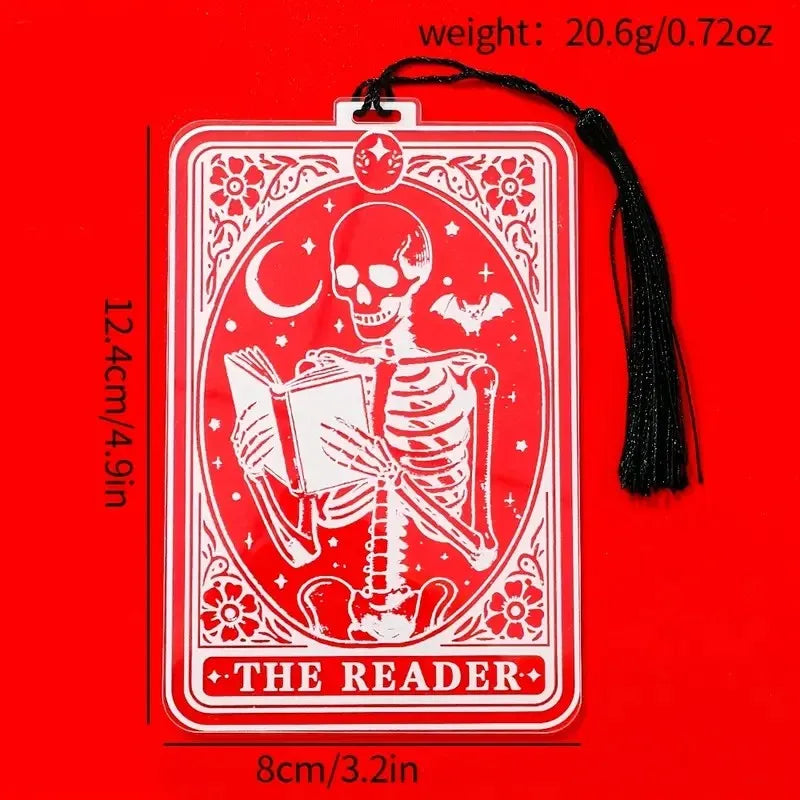 1pc Gothic-Style Acrylic Reading Bookmark, Suitable for Both Men and Women, Personaliz close-up view