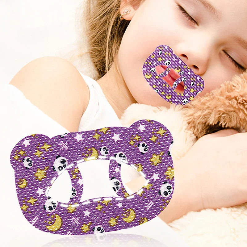 Cartoon Bear O-Shaped Mouth Tape for Kids | Anti-Snoring Sleep Aid alternate view