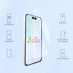 4Pcs HD Tempered Glass Screen Protector For iPhone 11 12 13 14 15 16 17 Pro Max 14 15 16 Plus Air 16e 17e Glass Protection Film
