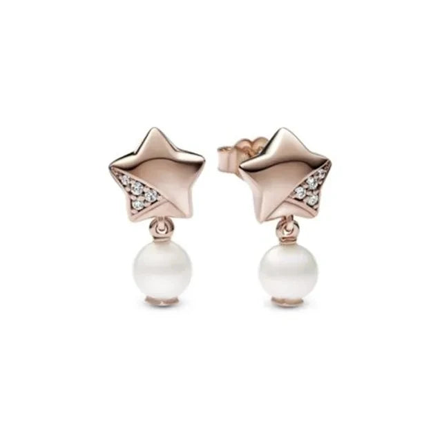 Hot Sell Double Hoop Snowflake Ginkgo Fit Original Charms Diy Fine Jewelry Gift For W lifestyle view