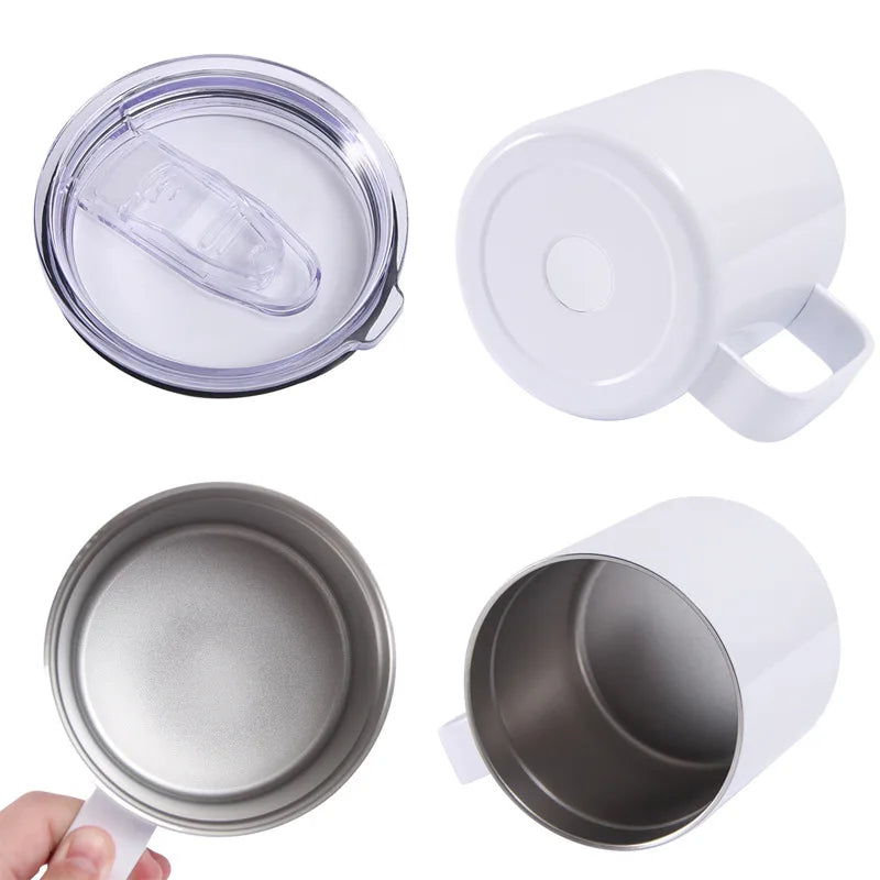 New Double Wall Stainless Steel Coffee Mug 12oz 16oz Tea Cup 350ml 450ml Insulated Therm detail view