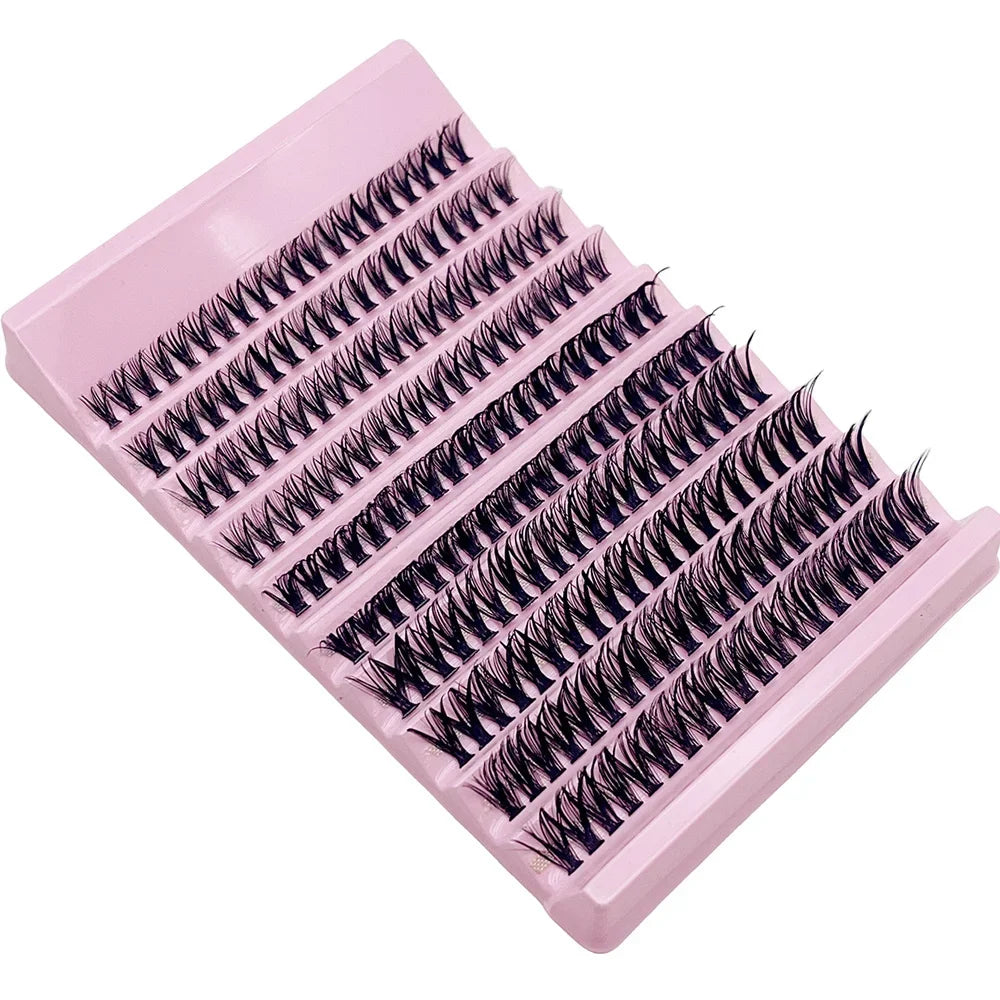 Individual Lashes 8-16mm 200pcs Cluster Lashes Natural Look Mixed Tray DIY Eyelash Ex alternate view