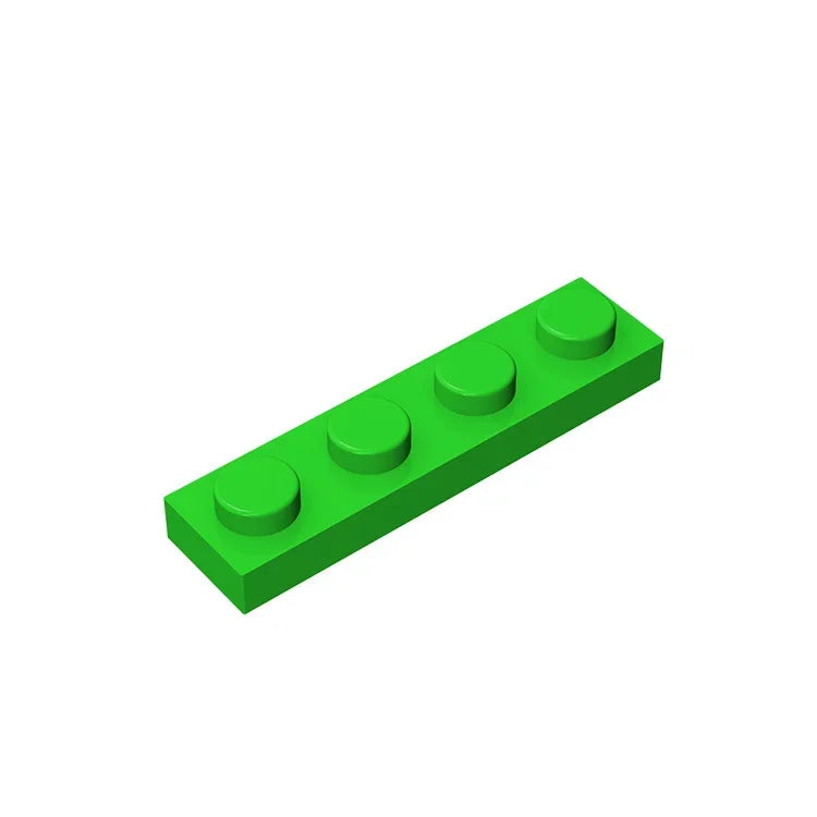 Gobricks GDS-504 Plate 1 x 4 | Compatible Building Block Pieces alternate view