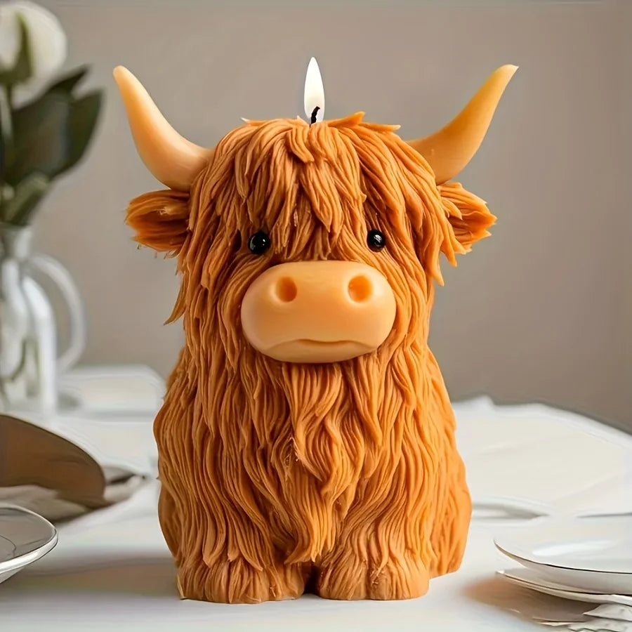 Silicone Mold Animal-Shaped Scented Candle Plaster Cement Mold Christmas lifestyle view