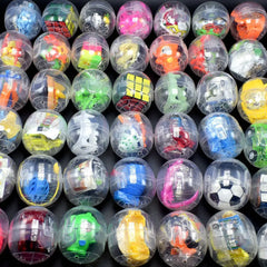6pcs Gacha Mixed Doll Toy Ball Transparent Capsule Surprise Egg Model Puppets Toys for gift Game Mac